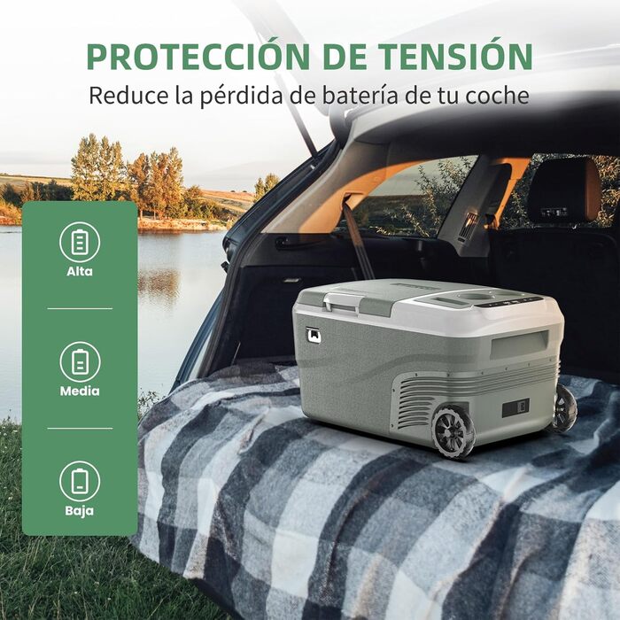 Портативний електричний холодильник з двома зонами, портативний, для автомобіля 25L-Single Control