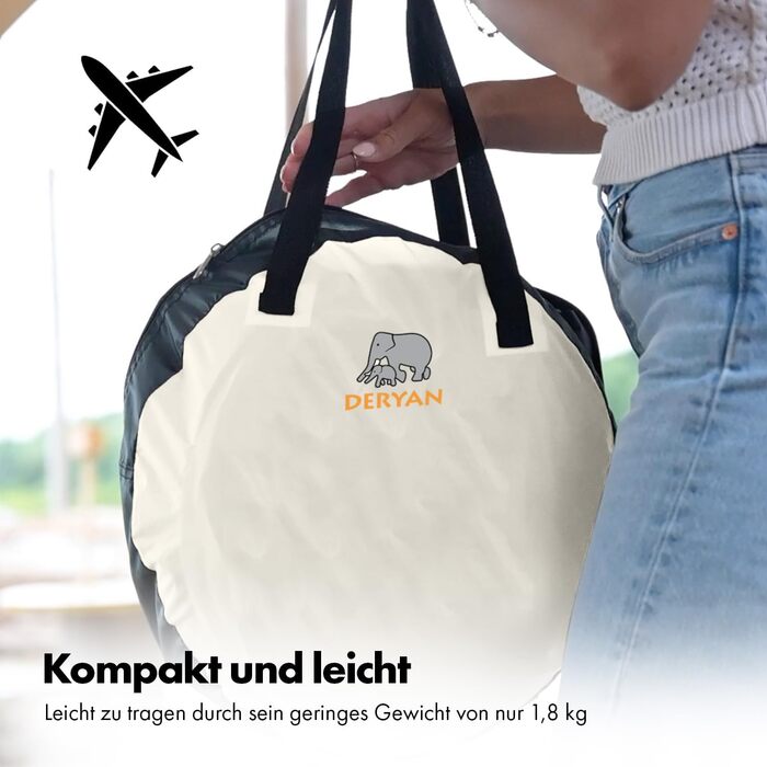 Дитяче дорожнє ліжечко Deryan з матрацом від народження до 2,5 років - Pop Up дитяче ліжечко дитяча палатка встановлюється за 2 се