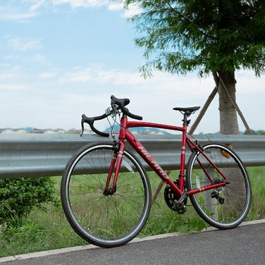 Шосейний велосипед Hiland 28 дюймів, 14 швидкостей, алюмінієва рама, 700c, міський велосипед для чоловіків та жінок, червоний, розмір S