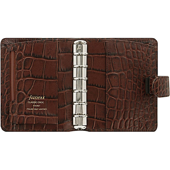 Органайзер Filofax 26014 Croc Pocket Classic, каштан