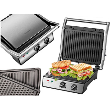 Контактний гриль знімні пластини 30-хвилинний таймер тостер для паніні тостер для бутербродів електричний настільний гриль контакт