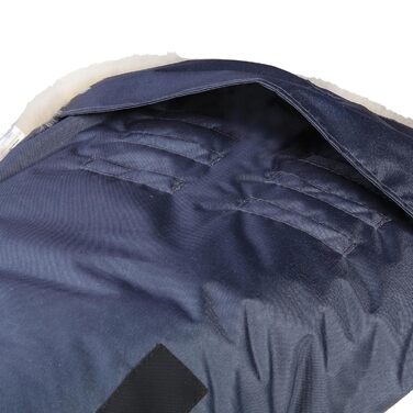 Муфта для ніг з овчини, сертифікована Oeko-TEX, 45x97 см, вітро- та водонепроникна, задня частина на блискавці, можна прати при те