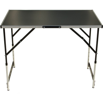 Складаний стіл для обклеювання шпалерами Lemodo чорного кольору Робочий стіл Регульований по висоті багатофункціональний стіл Стіл для блошиного ринку 100 x 60 см Багатофункціональний стіл, вантажопідйомність до 30,0 кг