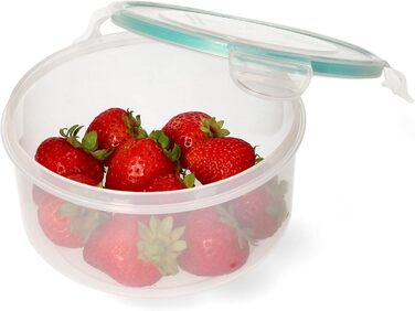 Ланчбокс 2,3 л круглий контейнер для їжі з пластику