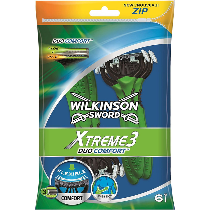 Чоловіча одноразова бритва Wilkinson Sword Xtreme Number 3 Duo, 6 шт.