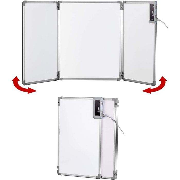 Інфрачервоний обігрівач Sichler Household Appliances складна інфрачервона нагрівальна панель з алюмінієвою рамою до 80 C 315 Вт (нагрівальна панель, міні-обігрівач, офіс)