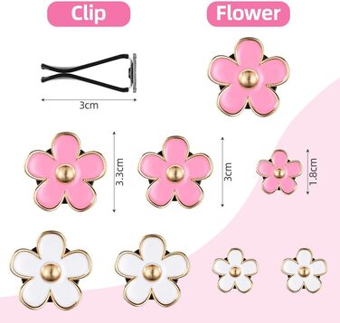 Автомобільний дифузор URAQT, 8 шт. Квітка ромашки Автомобільний освіжувач повітря Кліп Освіжувач повітря на виході Вентилятор Осві