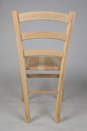 Комплект із 2 стільців Venezia для кухні та їдальні, міцний каркас з полірованої букової деревини, необроблене та 100 натуральне поліроване дерев&39яне сидіння. Комплект із 2 дерев&39яних стільців.