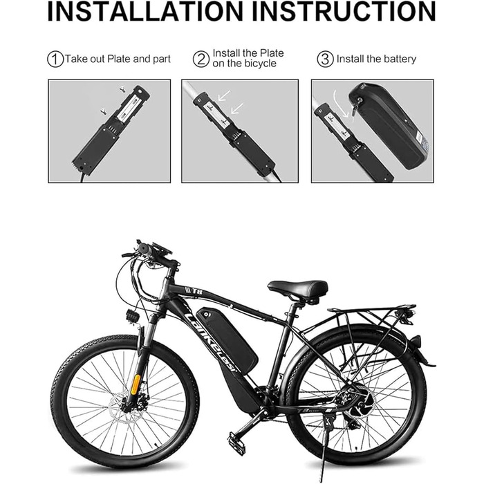 Монтажна пластина (тримач) для корпусу акумулятора електровелосипеда Hailong / Polly