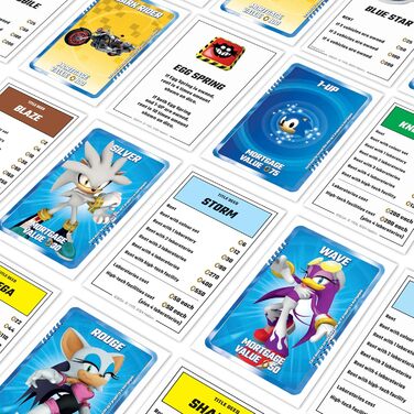 Настільна гра Monopoly Sonic the Hedgehog від Winning Moves для 2-6 гравців, чудовий подарунок для фанатів від 8 років