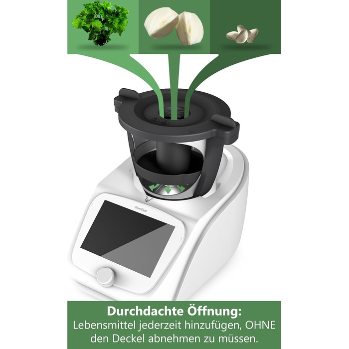 Роздільник змішувальної камери Mixle, редукція чаші для змішування, сумісна з Monsieur Cuisine Smart, Connect & Trend, більш ефективне подрібнення їжі, аксесуари