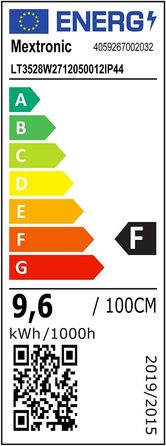 Світлодіодна стрічка Mextronic LED стрічка 3528 тепла біла (2700K) 48W 500CM 12V IP44