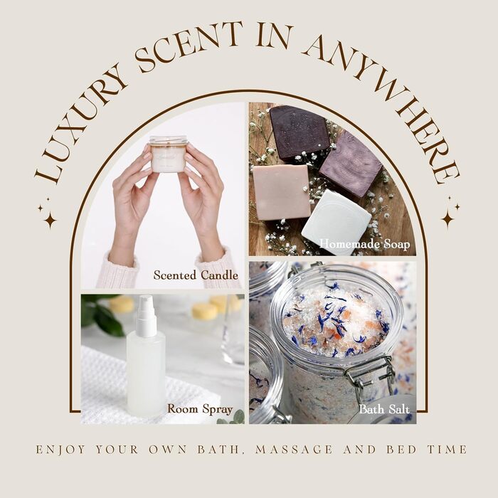 Набір ефірних олій готелю SALUBRITO, розкішна ароматерапевтична ароматична олія для дифузора, виготовлення свічок, розкішна ніч, білий чай, лимон і чебрець, цитрусове блаженство, лобі готелю, ароматична олія жасмину та мяти