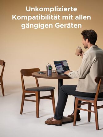 Зовнішній акумулятор UGREEN Nexode 20000 мАг, швидка зарядка 165 Вт, висувний кабель 65 см, сумісний з iPhone серії 17/16/15, Galaxy S25 Ultra, MacBook, ноутбуком Dell та іншими