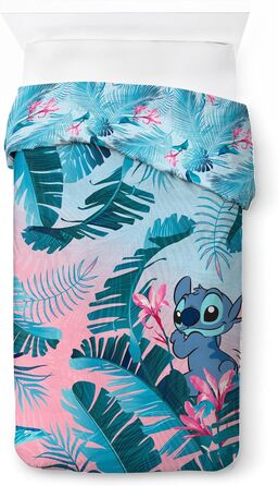 Постільна білизна Jay Franco Disney Lilo and Stitch з квітковим принтом для однієї особи - комплект дитячої постільної білизни, вк