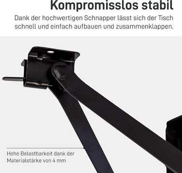 Набір для пивного саду Natural Goods Berlin, 2 предмети - металевий каркас для пивного столика (чорний, 70 см x 42 см) - ніжки для столу - міцний каркас столу для саду, патіо та кемпінгу, В70 x Ш42 см - стіл чорного кольору