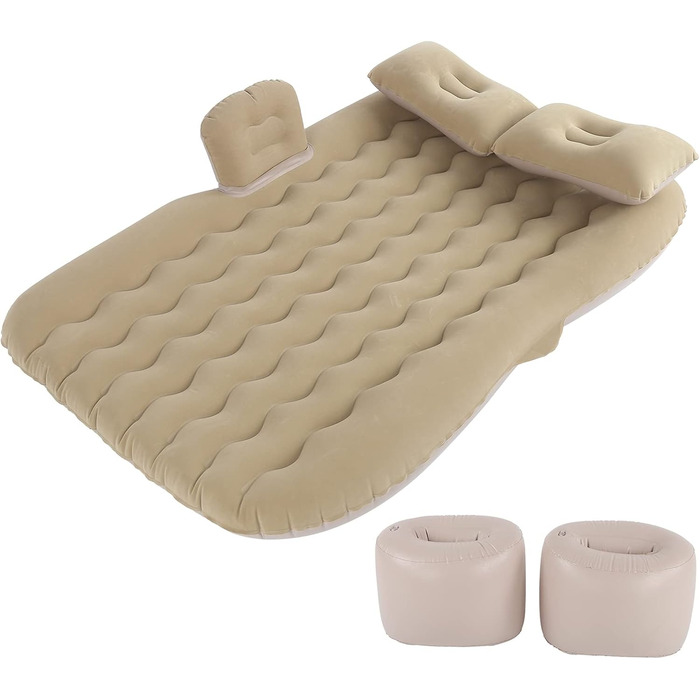 Надувний матрац для автомобіля, Надувний матрац, Надувне ліжко для заднього сидіння автомобіля, Автомобільний надувний матрац, Зручне ліжко для подорожей, Надувний матрац з подушкою-топ, Матрац, Надувне ліжко для кемпінгу та подорожей на свіжому повітрі