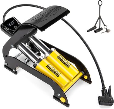 Ножний насос CXWXC з подвійним циліндром та цифровим манометром