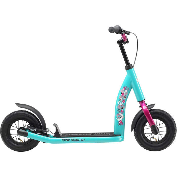 Дитячий педальний самокат від 5 років City Kick Scooter Повітряні шини регульовані по висоті 10-дюймові нове покоління м'ята