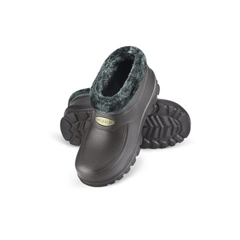 Чоловічі сабо з гумовою підкладкою ESTRO - Чоловічі гумові чоботи з підкладкою Жіночі короткі гумові черевики A16 45 EU сірого кольору