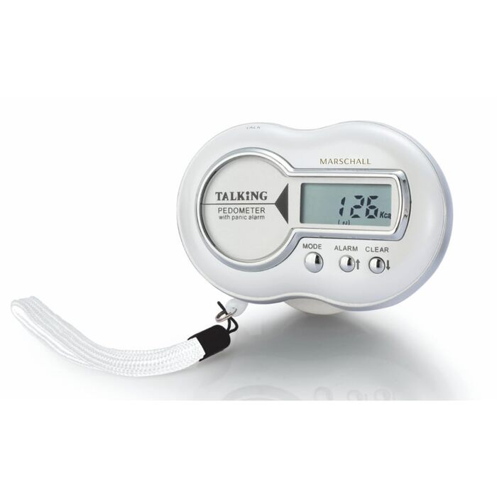 Крокомір Marshall німецькою мовою I 1361 I З тривожною сигналізацією для стримування в надзвичайних ситуаціях I Голосове повідомлення про споживання калорій, кількість кроків, відстань, час