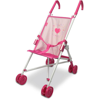Коляска для ляльок Anivia, складна коляска для іграшок для дівчаток, подарункова коляска для ляльок від 2, 3, 4, років 58 х 39 х 2