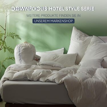 Преміальна подушка 80x80 см, 100 натуральний пух та пір&39я, ергономічно оптимізована 3-камерна подушка для підтримки шиї, подушка середньої жорсткості, медично протестована, сертифікована Oeko-Tex, 80x80 см