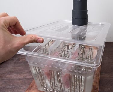 Рама LIPAVI L10 Sous-Vide Професійна рама су-від 316L Нержавіюча сталь Регульований, складаний розмір сімейства з нержавіючої сталі - Для контейнера C10