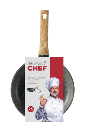 Сковорода Bravo Chef з кришкою 26 см (7133039)