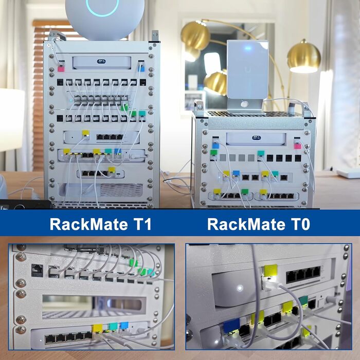 Мережева шафа GeeekPi 4U, 10-дюймова стійка для мережевого, серверного, аудіо- та відеообладнання, монтування в стійку DeskPi RackMate T0
