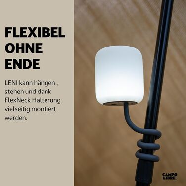 Лампа для кемпінгу I Гнучка вулична лампа для підвішування, встановлення та монтажу I Світильник для кемпінгу з регульованою яскравістю I Акумуляторна I Балконна лампа, кемпінгова лампа, настільна лампа, прямокутна, кольору мохово-зеленого