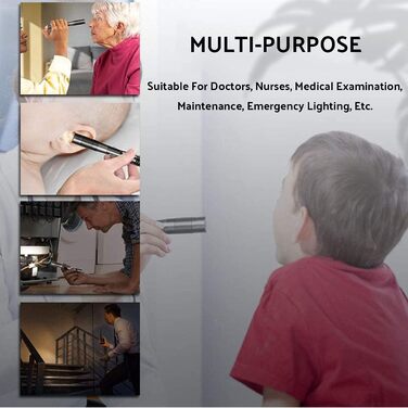 Професійний аварійний ліхтарик-ручка, світлодіодний ліхтарик із затискачем, колірна температура 5000K, простий у використанні та перенесенні, регульована яскравість, водонепроникний IPX8, стійкий до падінь