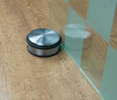 Набір з 4 твердих дверних заглушок з нержавіючої сталі - важка підлогова заглушка 1,2 кг/шт, дверна заглушка в сучасному дизайні з