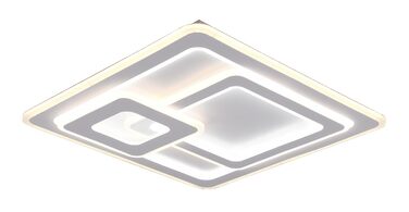 Стеля LED-світильник Trio Leuchten Mita 629219331, матовий білий метал, акрил, 76 Вт, з пультом, димером та зміною кольорів, 551см