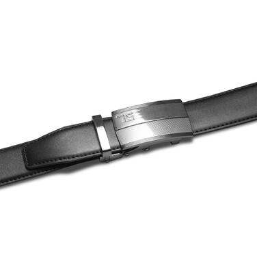 Ремінь чоловічий шкіряний Semi Line Black (P8235-0 XL)