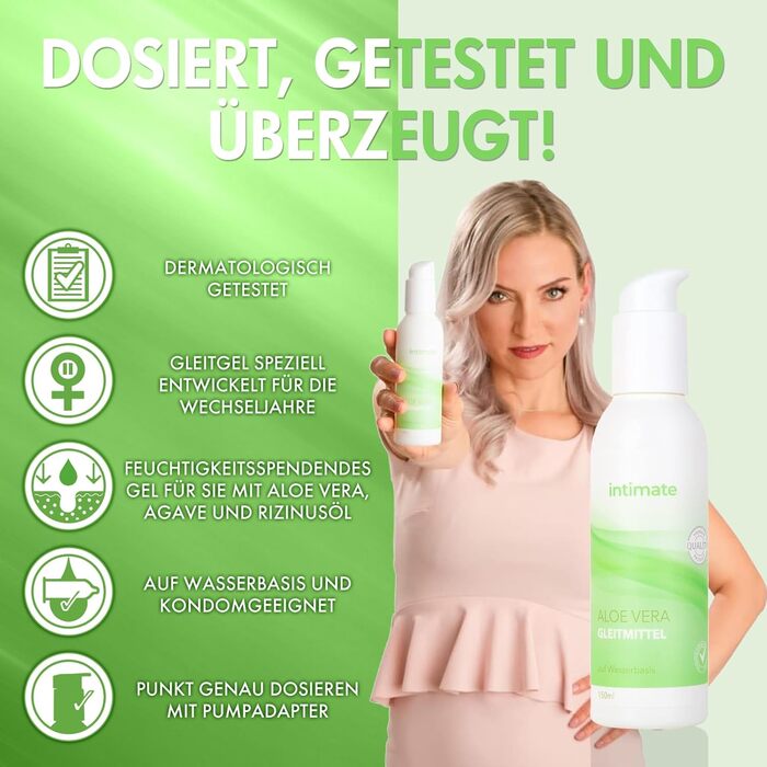 Гель-лубрикант Intimate Aloe Vera, 150 мл, для жінок