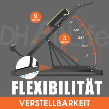 Тренажер для розгинання спини DH FitLife 5-в-1 для домашнього використання Тренажер для м&39язів живота та спини Лава для гіперекстензиї Складаний регульований римський стілець до 150 кг Багатофункціональна лава для згинань та лава для штанги