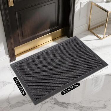 Килимок для дверей 45x65 см, Килимок для миття, Нековзний килимок для дверей, Килимок для дверей для приміщень, Нековзний килимок для вхідних зон
