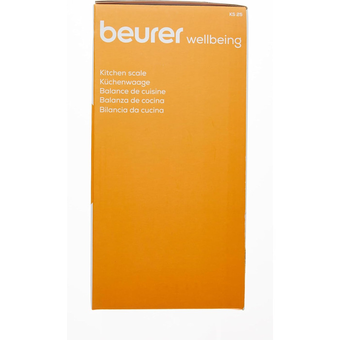 Кухонні ваги Beurer 704.15 KS 25 з ваговою чашею на 1,2 л, цифрові кухонні ваги з функцією зважування тари та вантажопідйомністю 3
