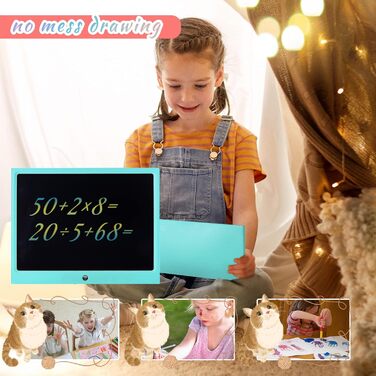 РК-планшет для письма для дітей, планшет для малювання Magic Tablet Дитячі іграшки від 2-12 років Хлопчик-Дівчинка, стирається планшет для малювання для дітей, різдвяні подарунки планшет для малювання електронні подарунки для дітей 15 синій