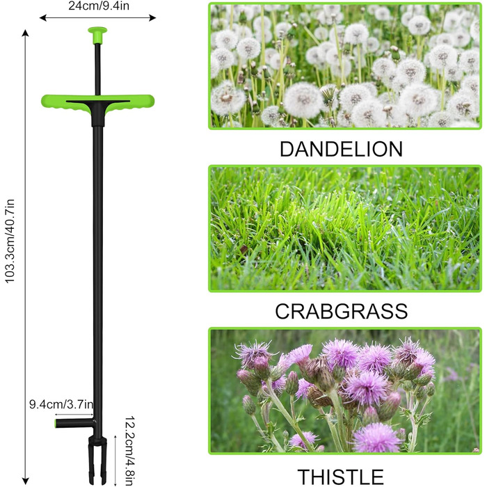 Прополювач для ерекції, 4 високоміцних кігтя із загартованої сталі та ножна педаль, легка прополка, відсутність нахилів, ідеальний інструмент у саду, 100