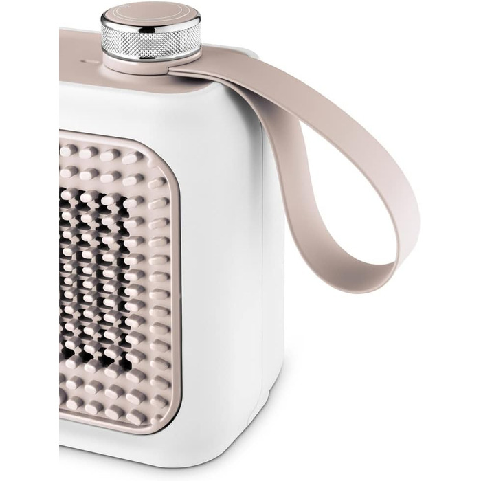 Настільний керамічний тепловентилятор De'Longhi Capsule Desk HFX10B03.PK, тихий міні-швидкий обігрівач, регульована решітка, захис