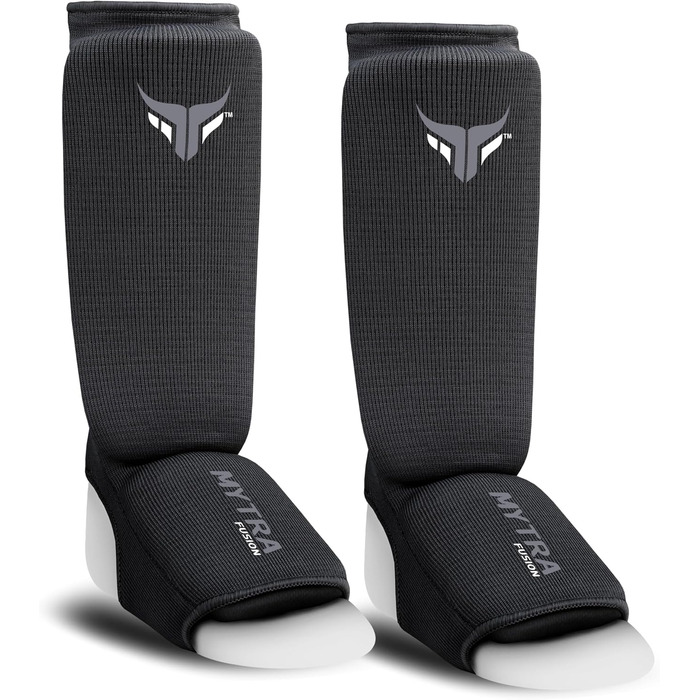 Дитячі щитки для гомілок для кікбоксингу, легкі щитки для гомілок, розтяжні м&39які тренувальні щитки для муай-тай та ММА, дитячі розмір XXS, чорні