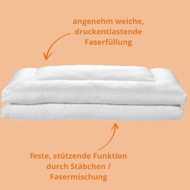 Подушка для сну на животі 80x80 см, плоска подушка для сну на животі, подушка для підтримки шиї, подушка для сну на животі, багатофункціональна подушка 80 x 80 см, зроблено в ЄС, Oeko-Tex, можна прати