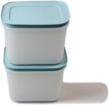 Контейнер для морозильної камери TUPPERWARE 1,1 л (2) біло-блакитний, високий рівень крижаного кристала, крижаний кристал P 21652