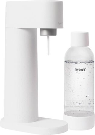 Деревний поновлюваний деревний композитний виробник газованої води з пластиковою пляшкою без BPA об'ємом 1 л (без балона CO2) - білий один розмір білого кольору