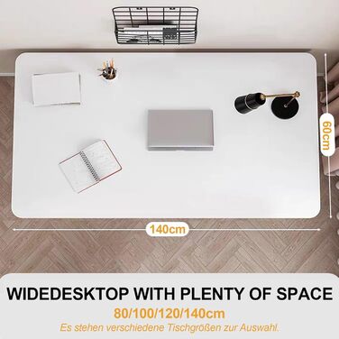 Комп&39ютерний стіл, письмовий стіл, простий стиль, стіл для домашнього офісу, сучасний стіл для спальні, білий, 100x50 см