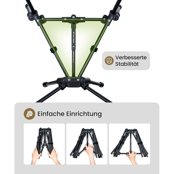 Крісло для кемпінгу OneTigris TIGERBLADE, висока спинка, складне, вантажопідйомність 150 кг, легка трикутна рама, складне рибальське крісло з 2 боковими кишенями, надлегке складне крісло для використання на свіжому повітрі, для походів, колір койот-коричн