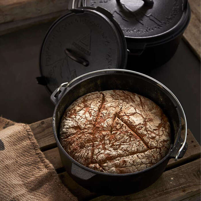 Казан з кришкою Groenberg Askja Pot 33 cm / 10 L Black (266018)