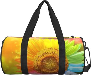 Дорожня сумка-циліндр з квітковим візерунком, спортивна сумка для чоловіків та жінок, сумка-мішок, спортивна сумка